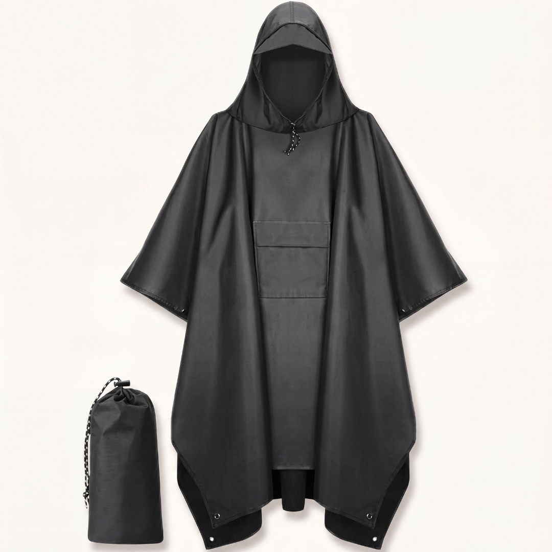 Next Horizon Gear — 3-in-1 Waterproof Rain Poncho — Emergency Shelter, Ground Sheet, Ultralight for Hiking, Camping & Backpacking