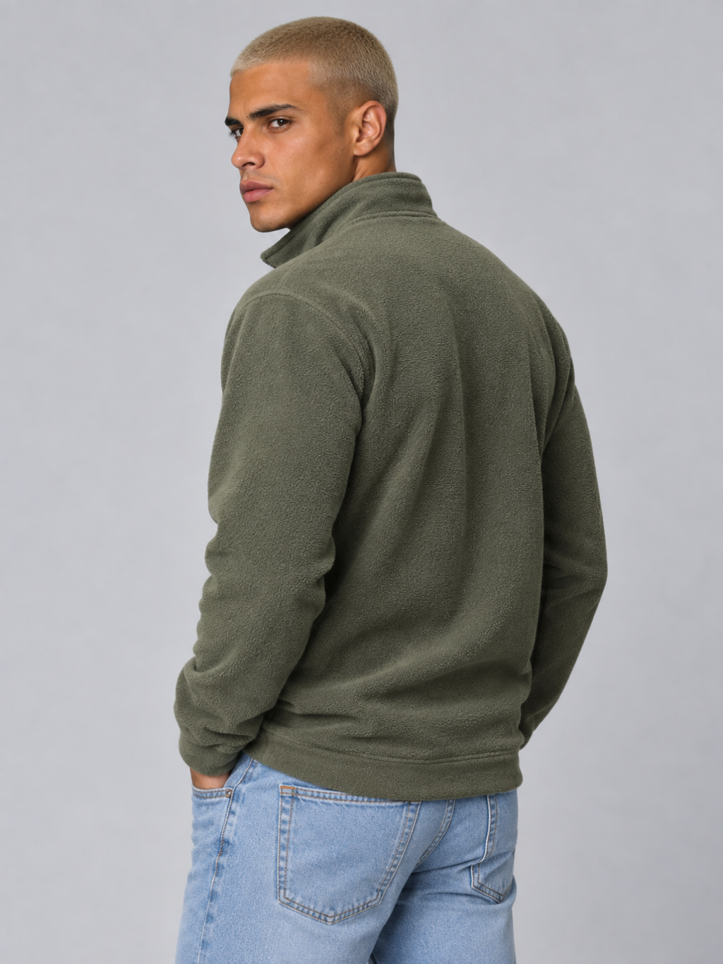 Men's Half-Zip Fleece Sweatshirt