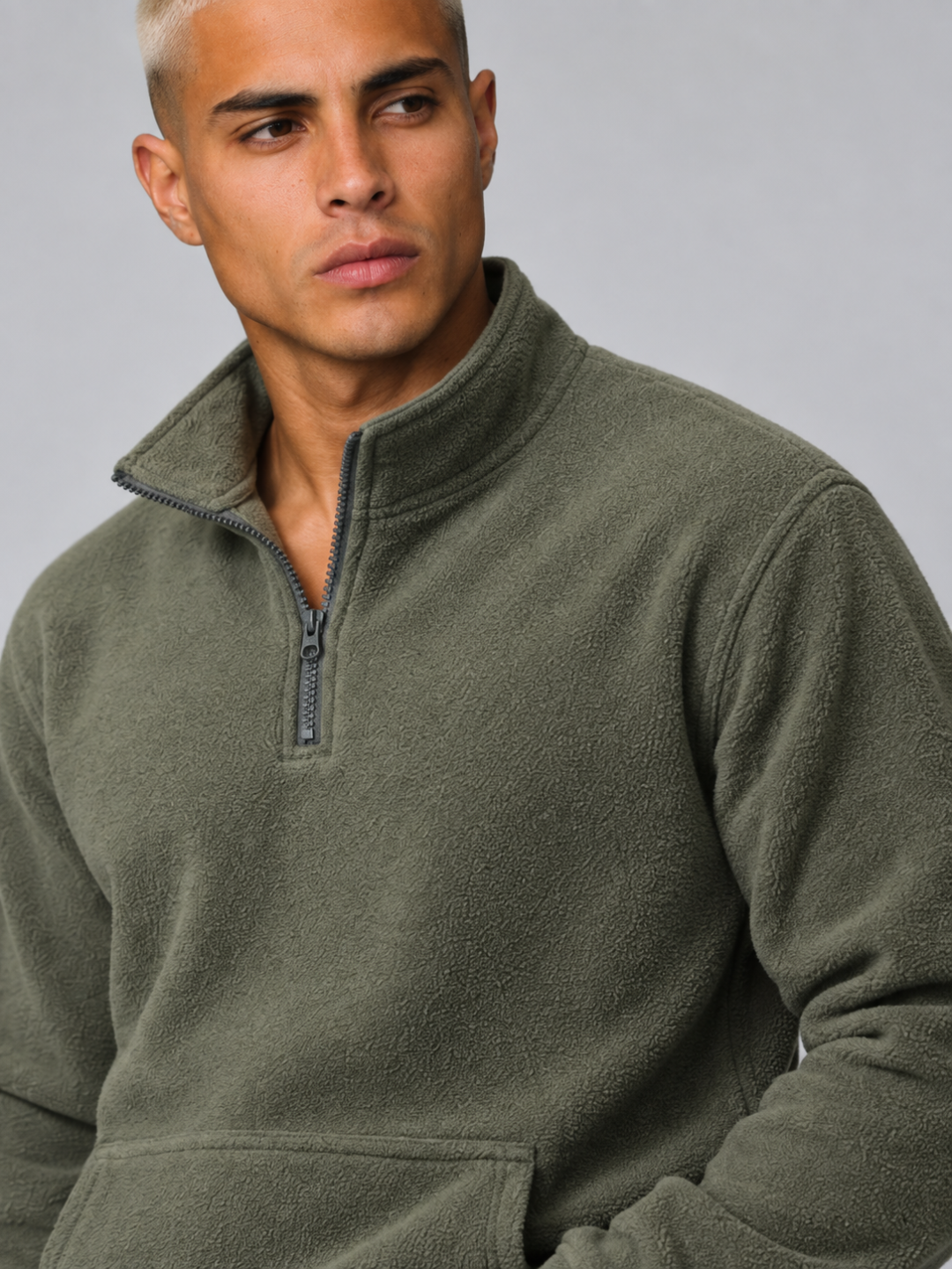 Men's Half-Zip Fleece Sweatshirt