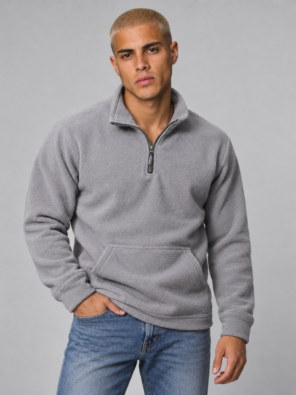 Men's Half-Zip Fleece Sweatshirt