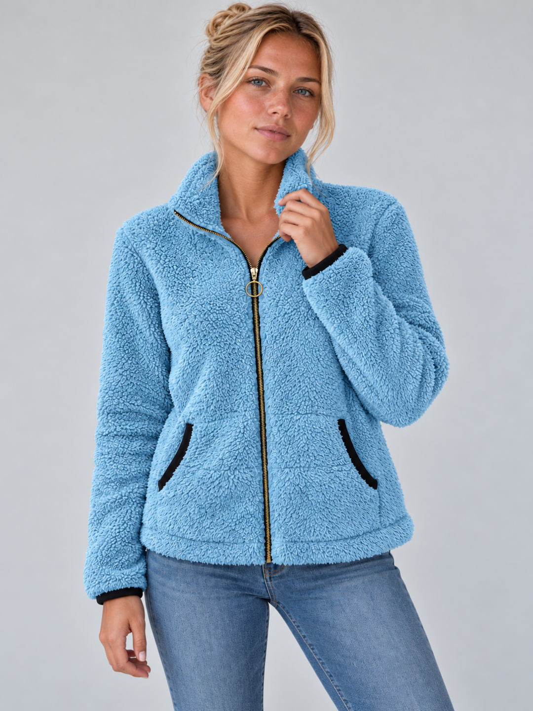 Women’s Full-Zip Sherpa Fleece Jacket