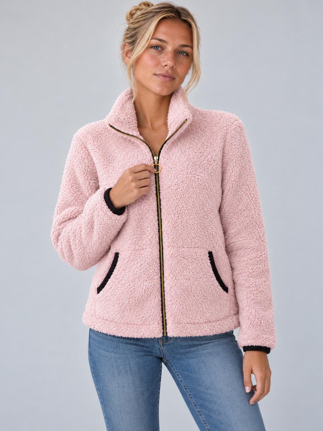 Women’s Full-Zip Sherpa Fleece Jacket