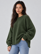 Women's Oversized Knit Pullover Jumper