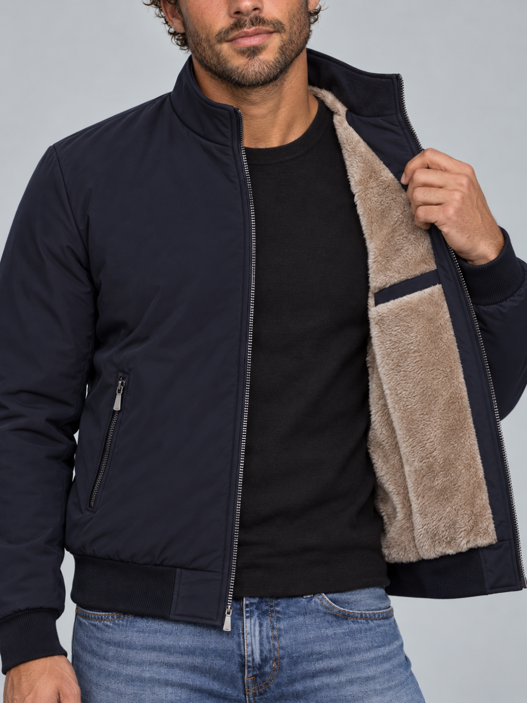 Men's Sherpa-Lined Jacket