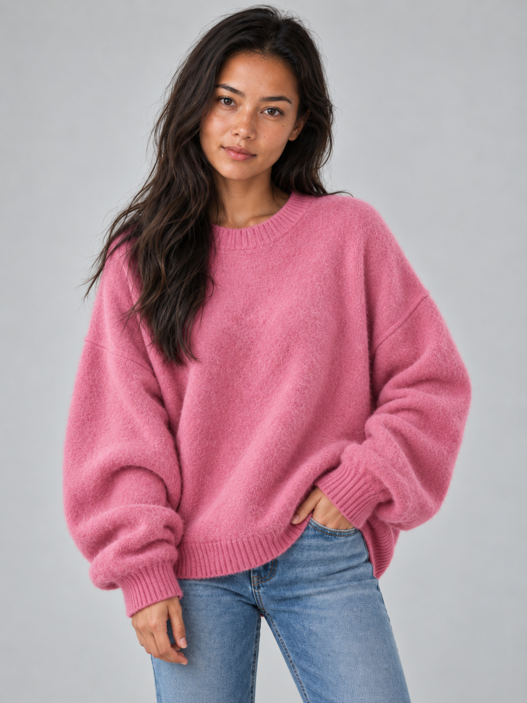 Women's Oversized Knit Pullover Jumper