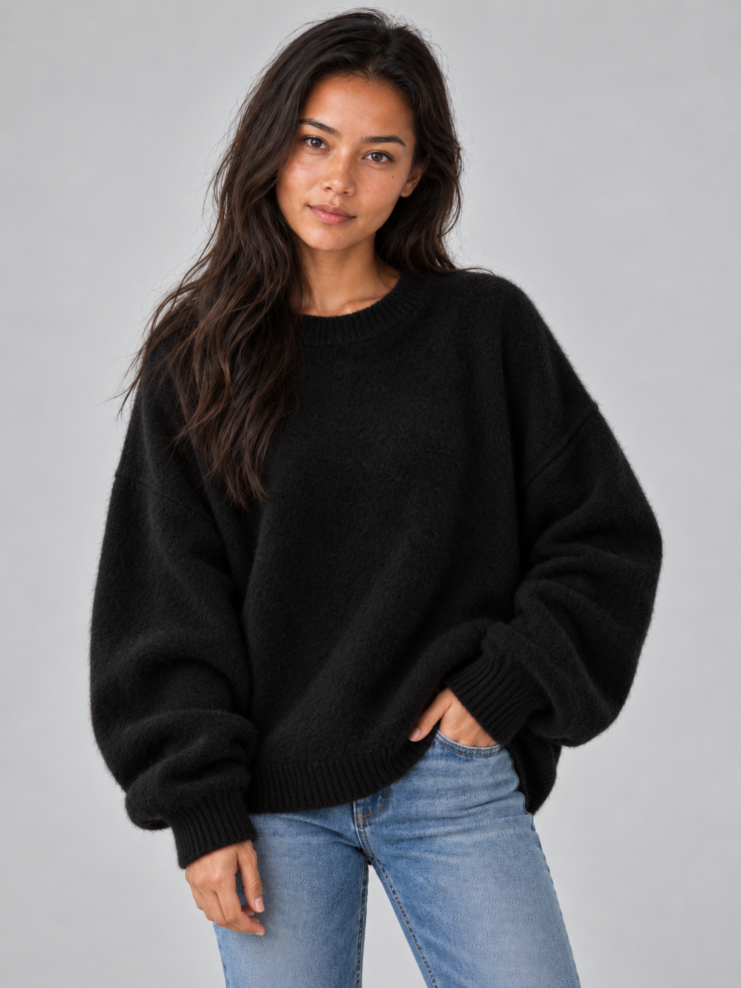 Women's Oversized Knit Pullover Jumper