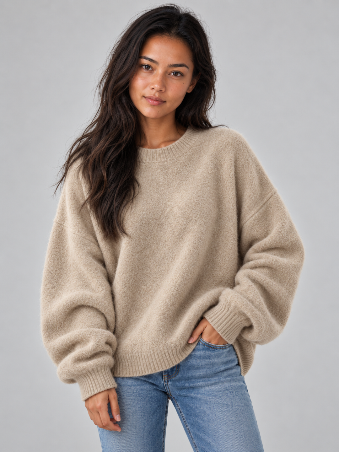 Women's Oversized Knit Pullover Jumper