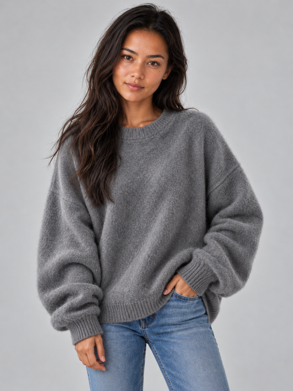 Women's Oversized Knit Pullover Jumper