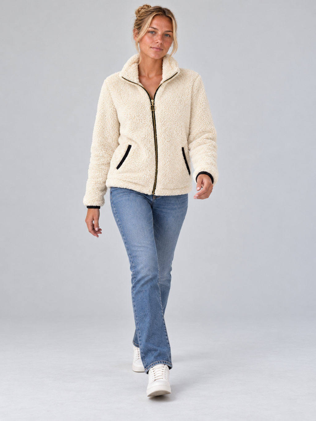 Women’s Full-Zip Sherpa Fleece Jacket
