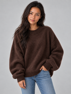 Women's Oversized Knit Pullover Jumper