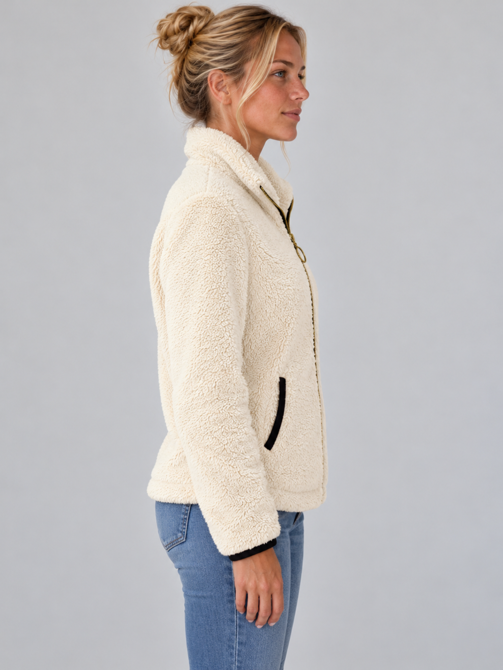 Women’s Full-Zip Sherpa Fleece Jacket