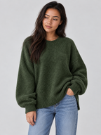 Women's Oversized Knit Pullover Jumper