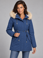 Women's Longline Hooded Puffer Coat