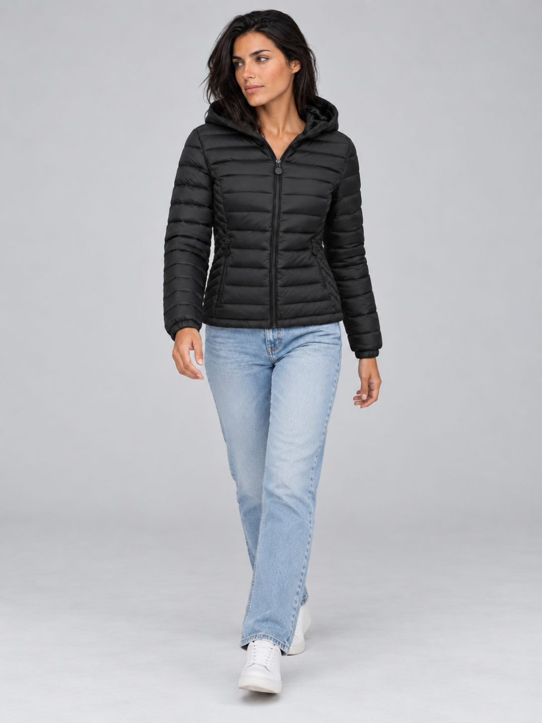 Women's Lightweight Hooded Puffer Jacket