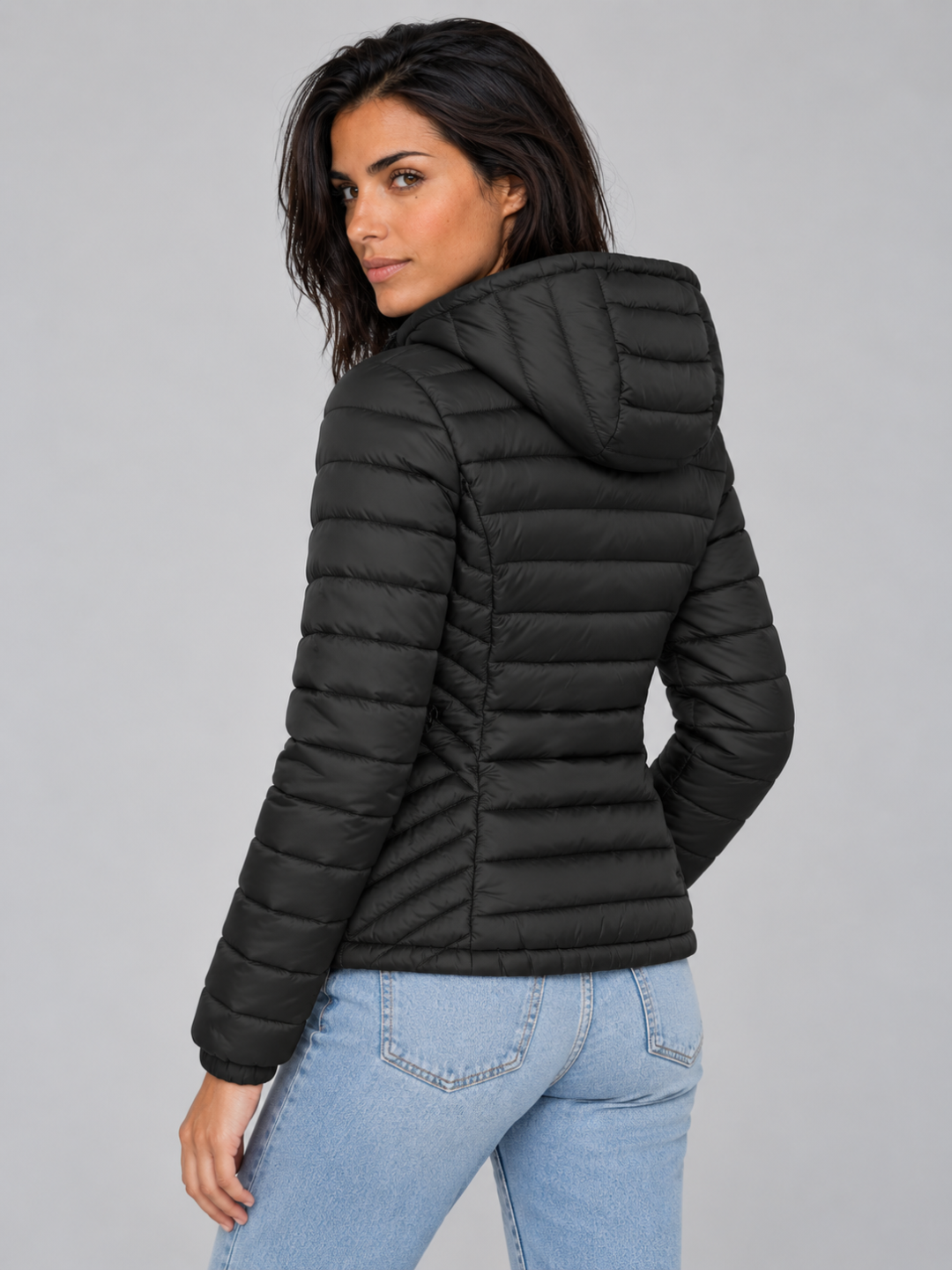 Women's Lightweight Hooded Puffer Jacket