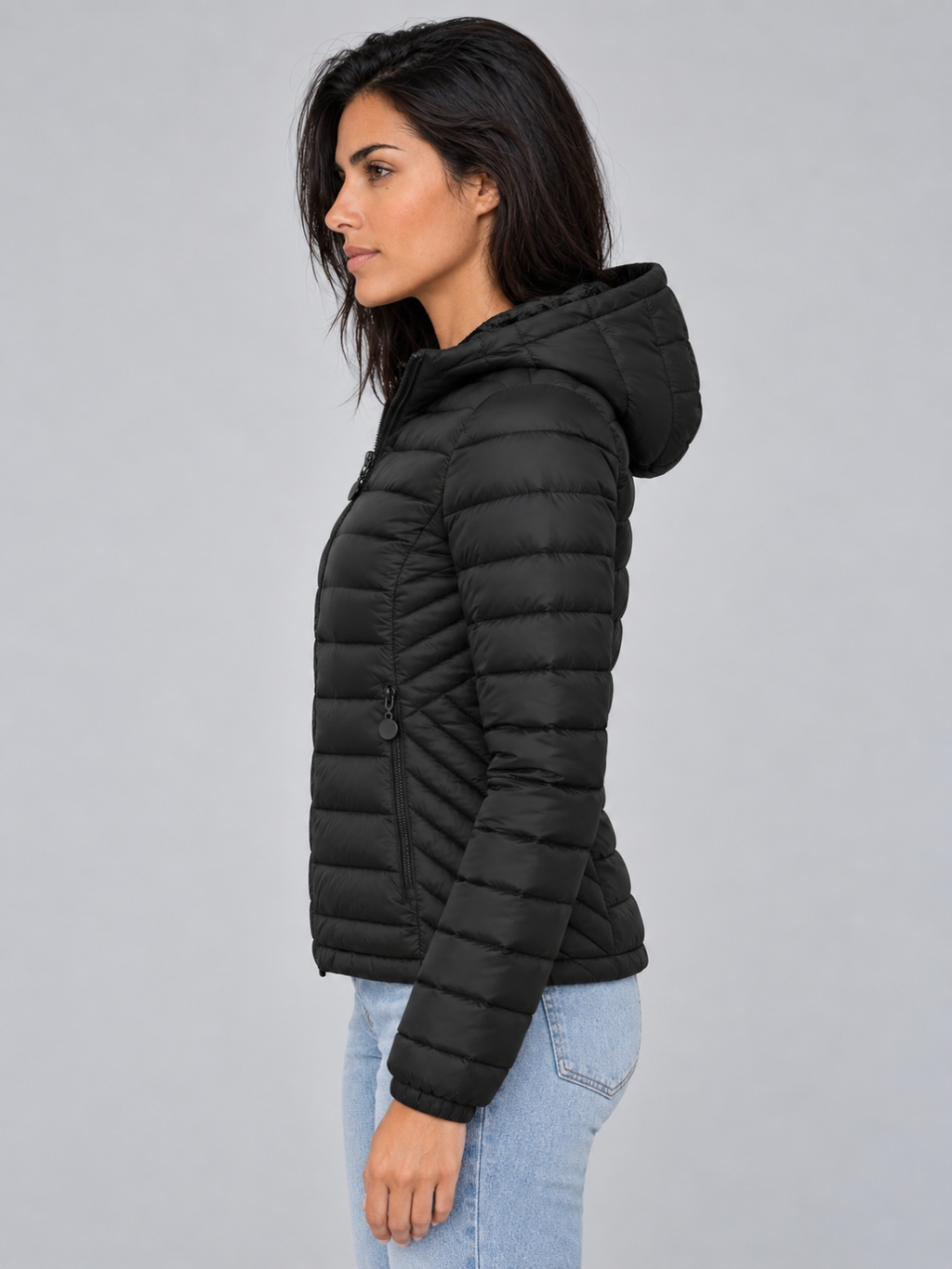 Women's Lightweight Hooded Puffer Jacket