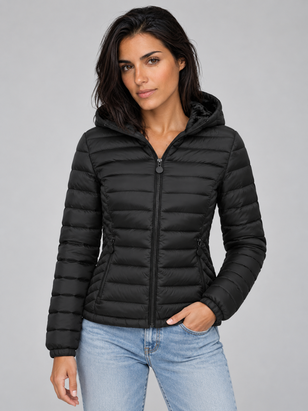 Women's Lightweight Hooded Puffer Jacket