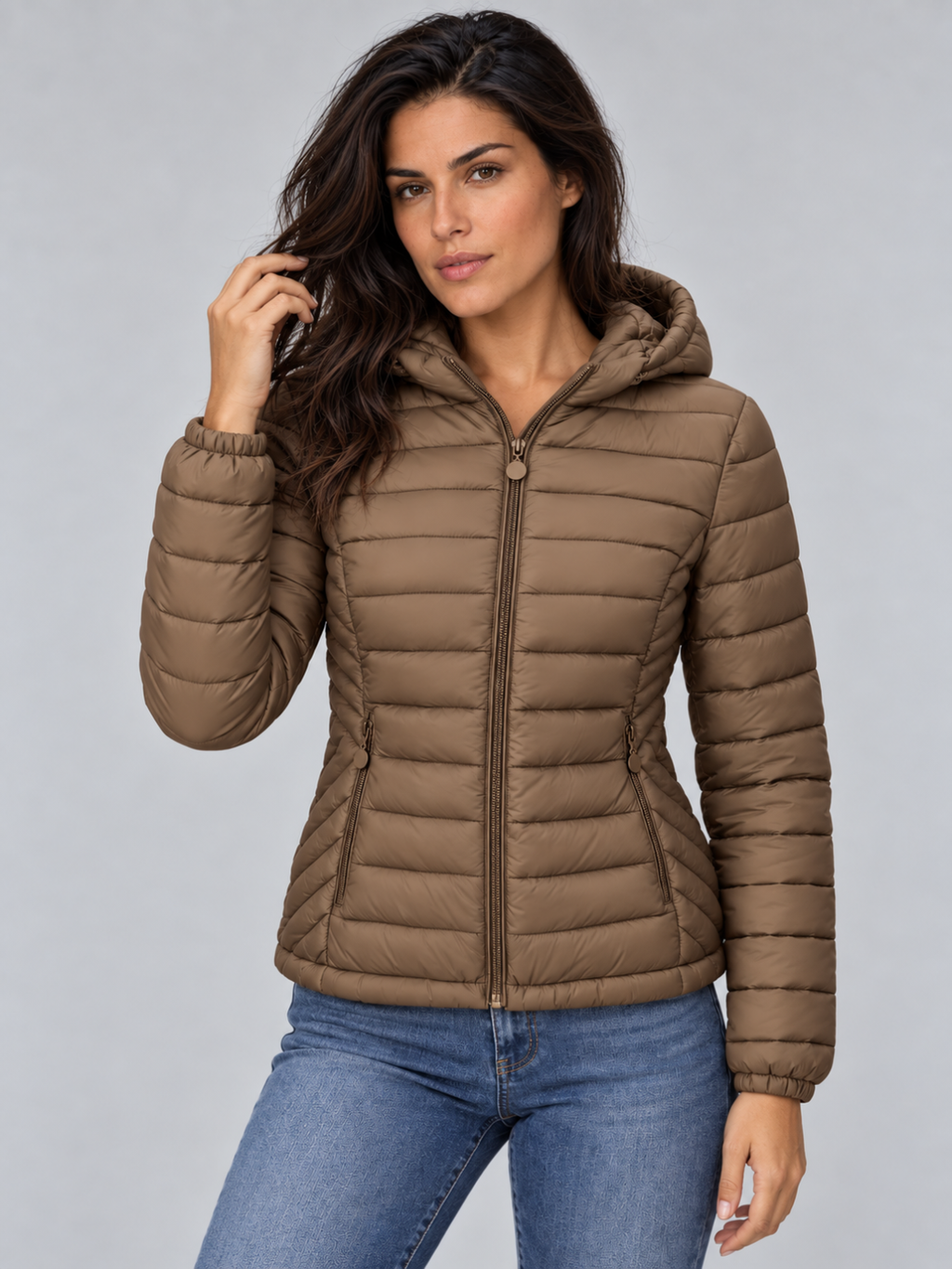 Women's Lightweight Hooded Puffer Jacket
