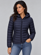 Women's Lightweight Hooded Puffer Jacket