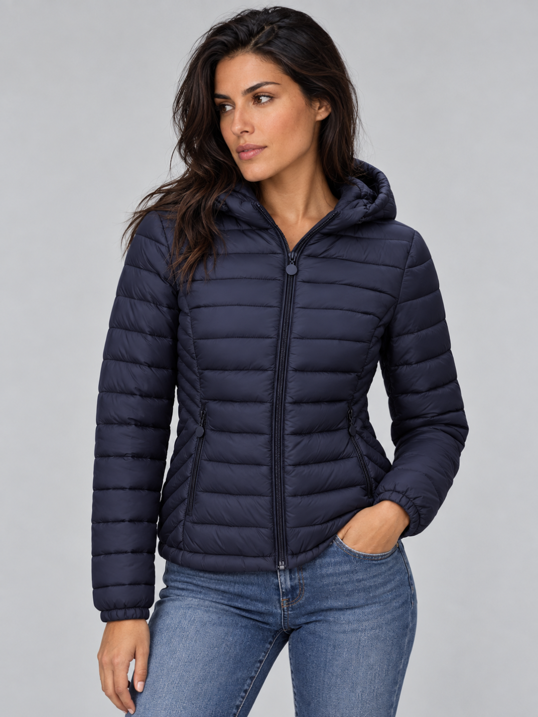 Women's Lightweight Hooded Puffer Jacket