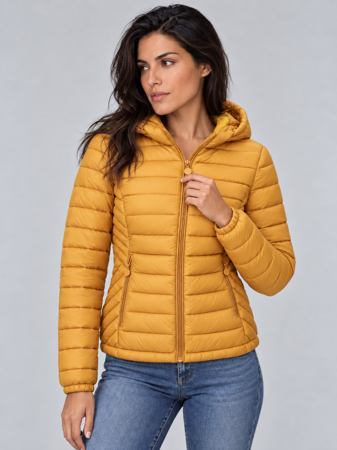 Women's Lightweight Hooded Puffer Jacket