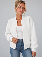 Women's Drop Shoulder Zip-Up Jacket