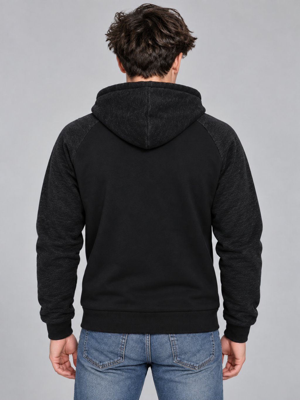 Men's Sherpa-Lined Hooded Fleece Jacket