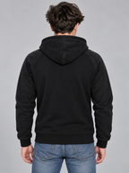 Men's Sherpa-Lined Hooded Fleece Jacket
