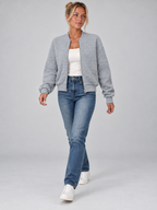 Women's Drop Shoulder Zip-Up Jacket