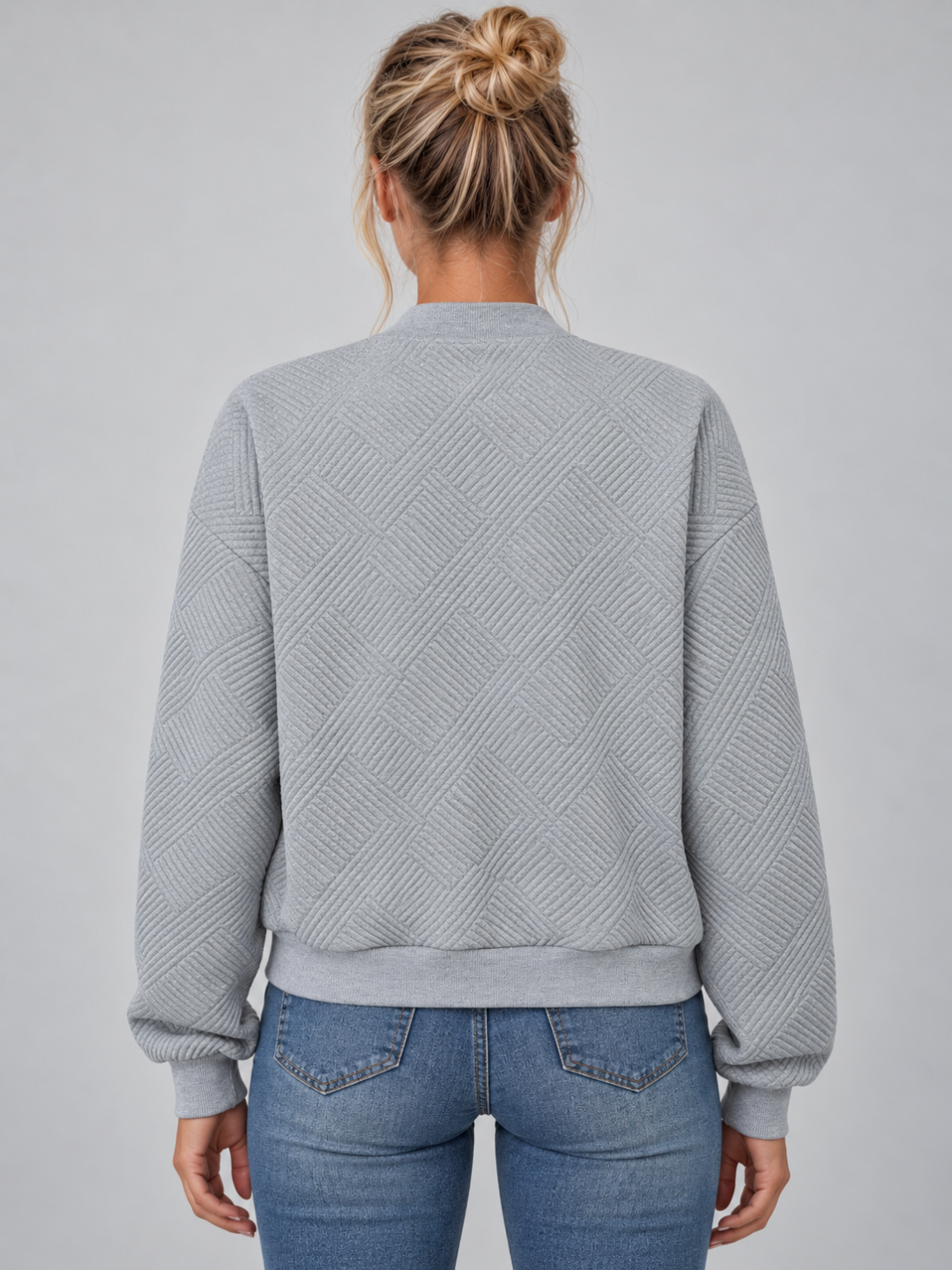 Women's Drop Shoulder Zip-Up Jacket
