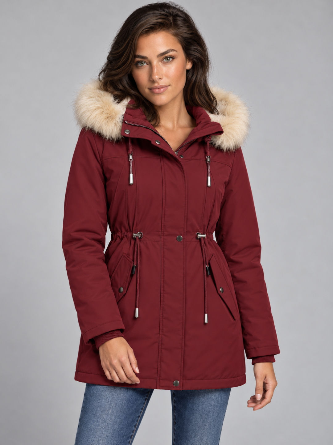 Women's Longline Hooded Puffer Coat