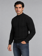 Men's Polo Neck Knitted Jumper