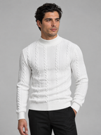 Men's Polo Neck Knitted Jumper