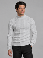 Men's Polo Neck Knitted Jumper