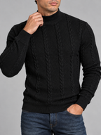 Men's Polo Neck Knitted Jumper