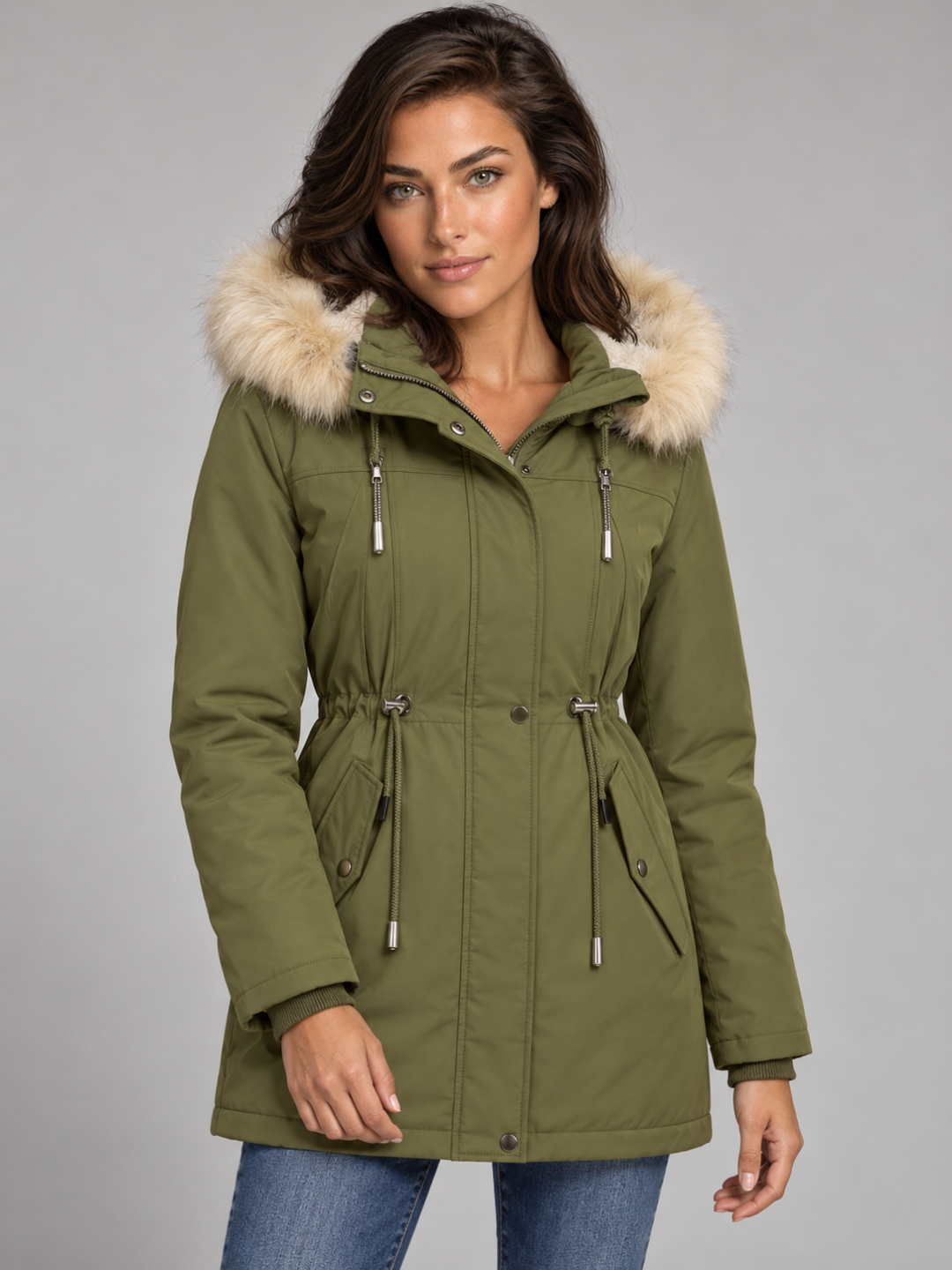 Women's Longline Hooded Puffer Coat
