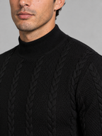 Men's Polo Neck Knitted Jumper