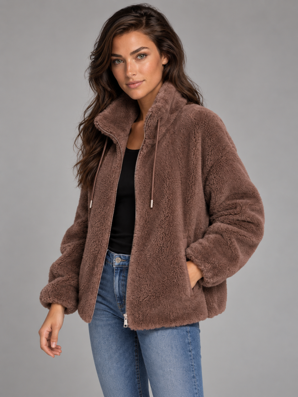 Women's Oversized Plush Fleece Coat