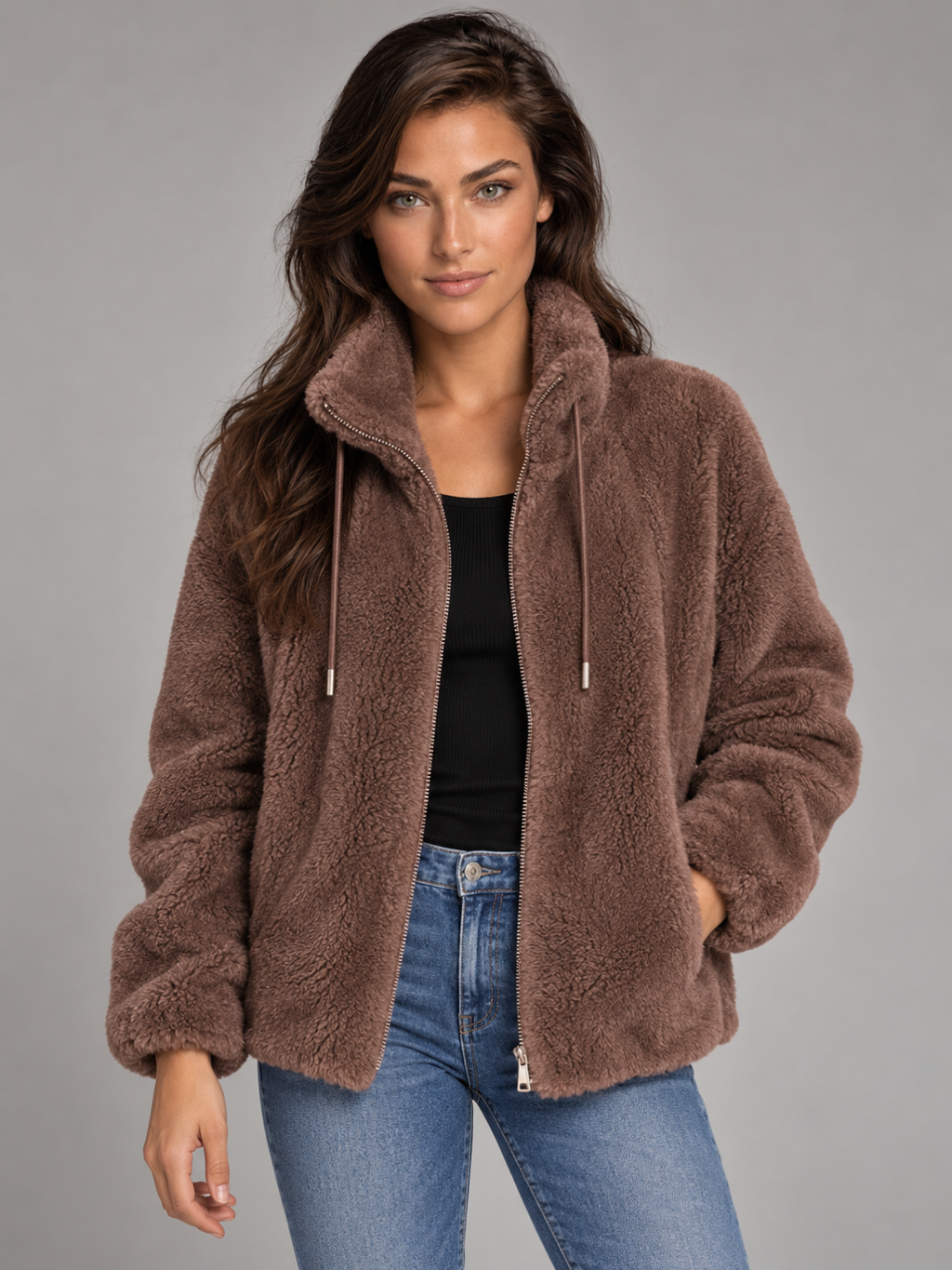 Women's Oversized Plush Fleece Coat