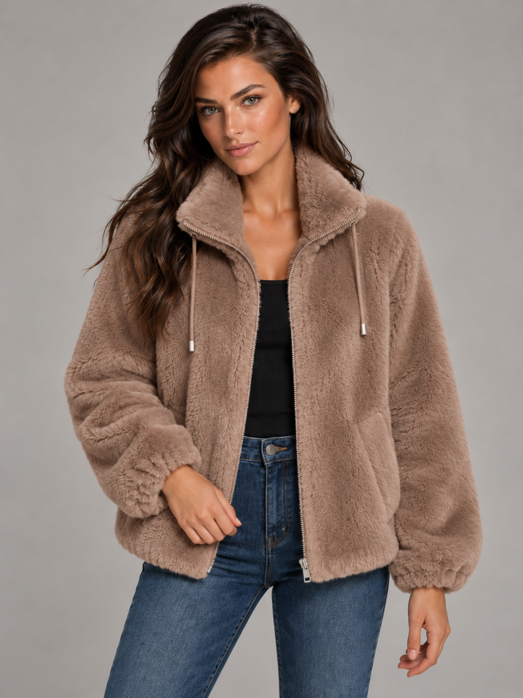 Women's Oversized Plush Fleece Coat