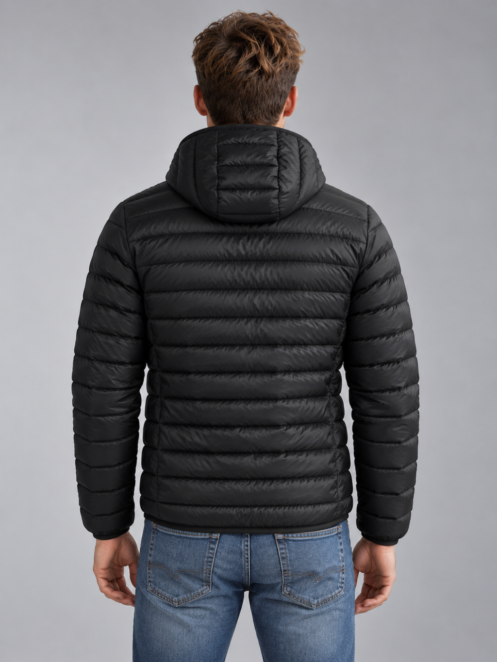 Men's Lightweight Hooded Puffer Jacket
