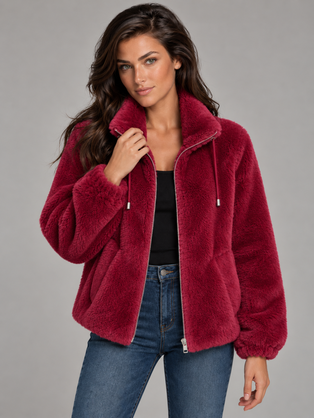 Women's Oversized Plush Fleece Coat