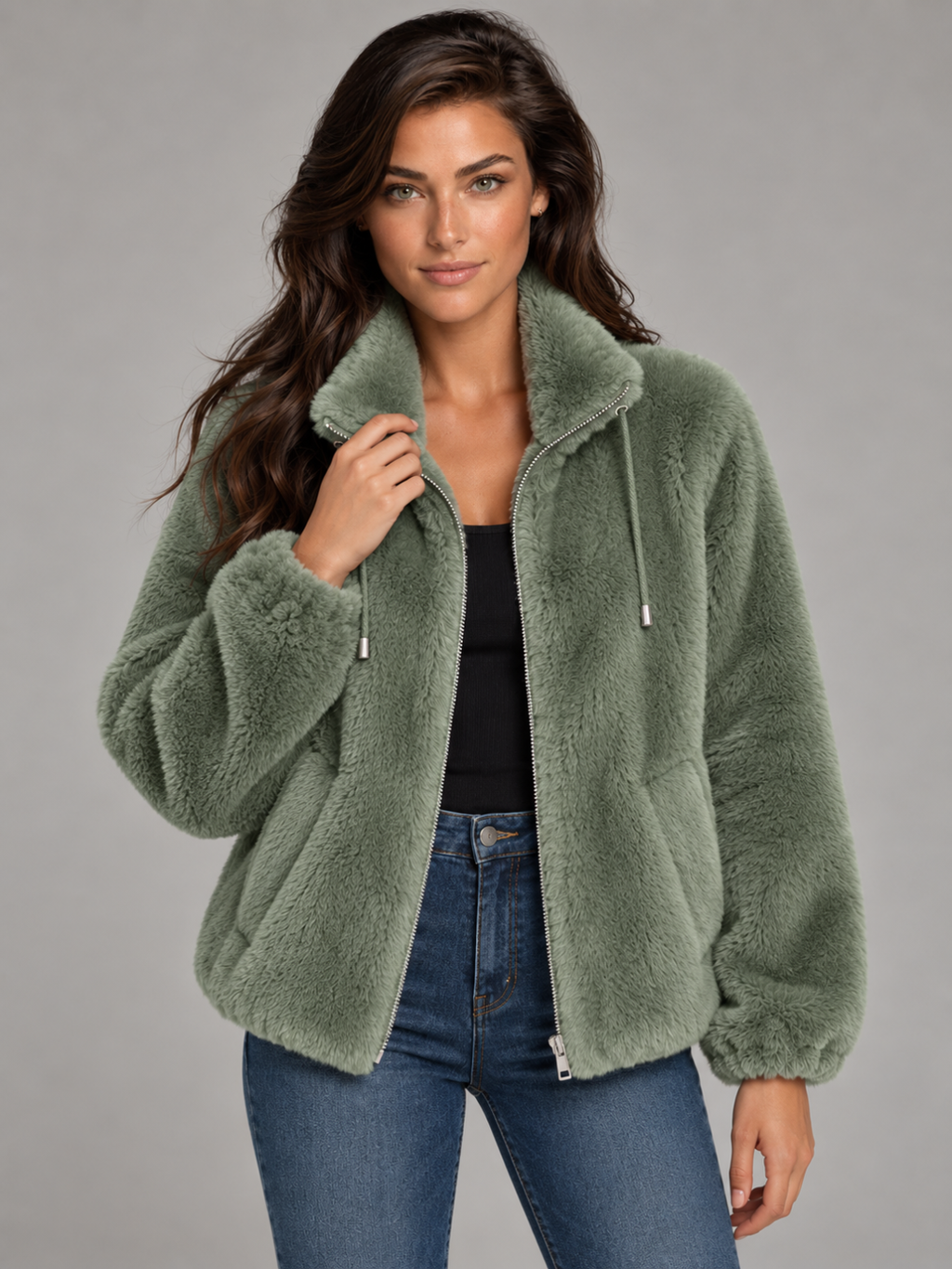 Women's Oversized Plush Fleece Coat