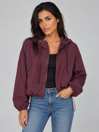 Women's Lightweight Hooded Windbreaker Jacket