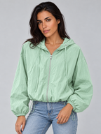 Women's Lightweight Hooded Windbreaker Jacket