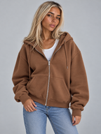 Women's Full-Zip Oversized Hoodie
