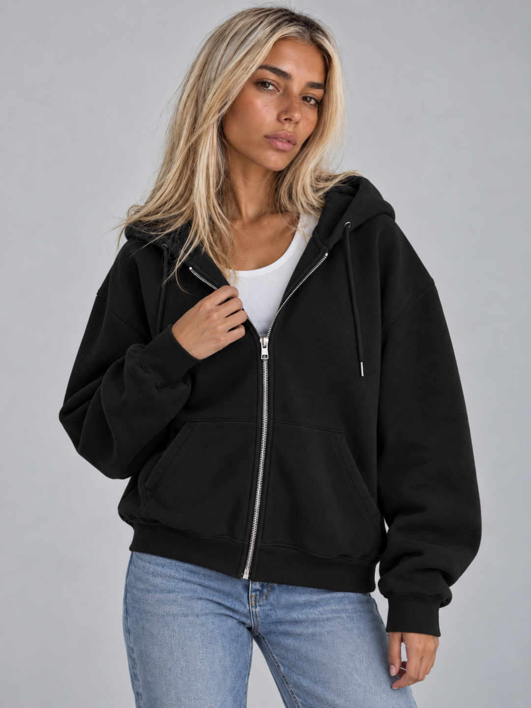 Women's Full-Zip Oversized Hoodie