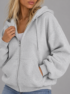 Women's Full-Zip Oversized Hoodie