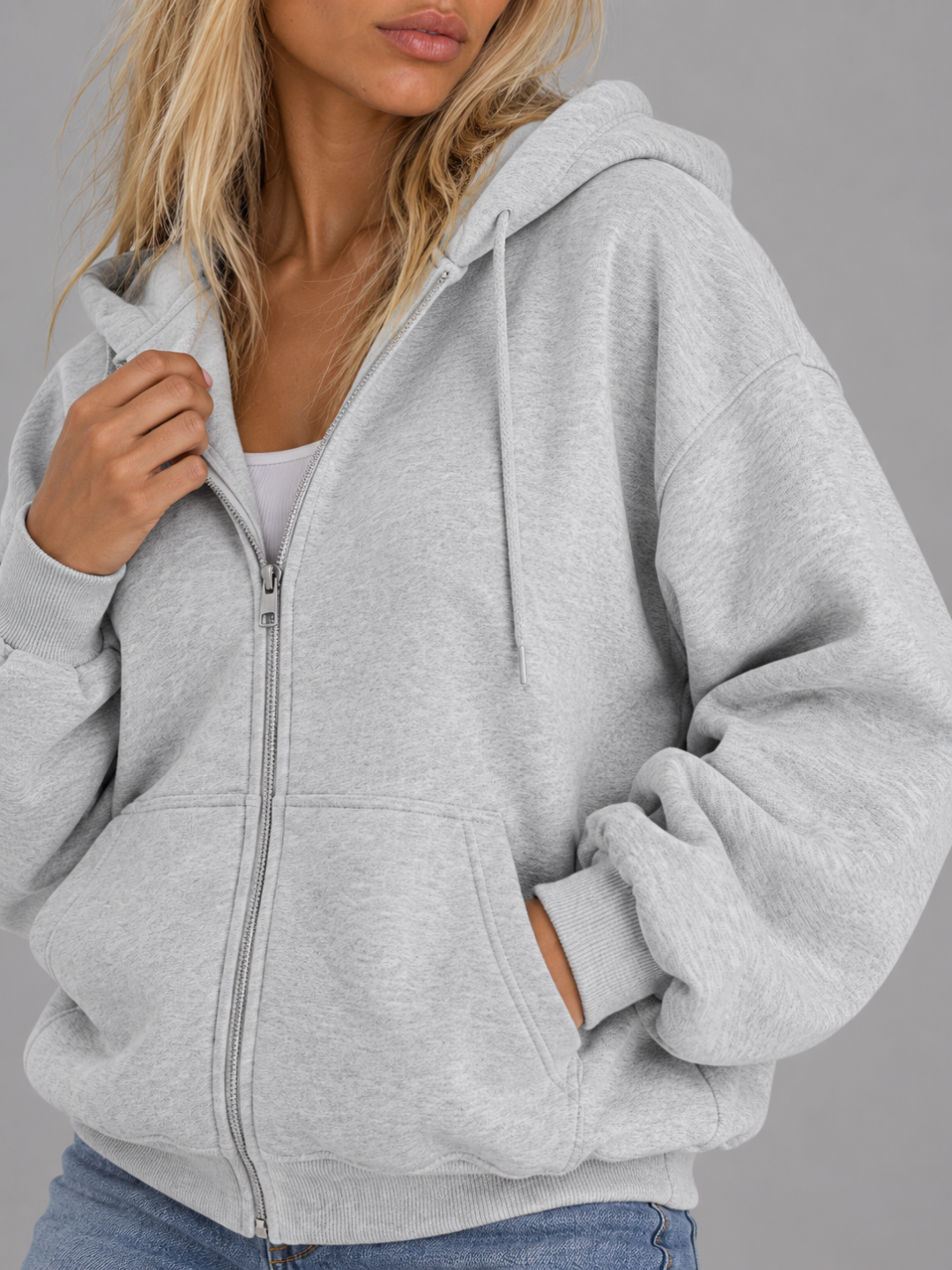 Women's Full-Zip Oversized Hoodie