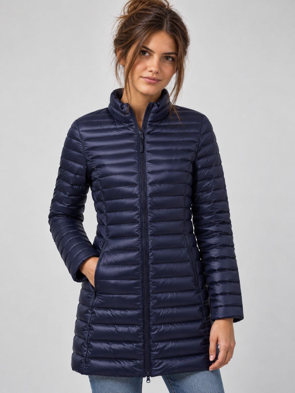 Women's Mid-Length Down Puffer Coat
